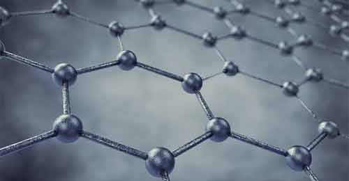 Graphene molecular structure graphic to make environmentally friendly concrete