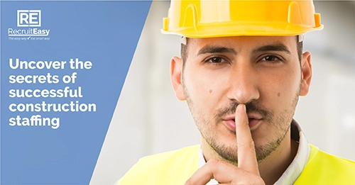 Construction Manager holding his finger to his mouth