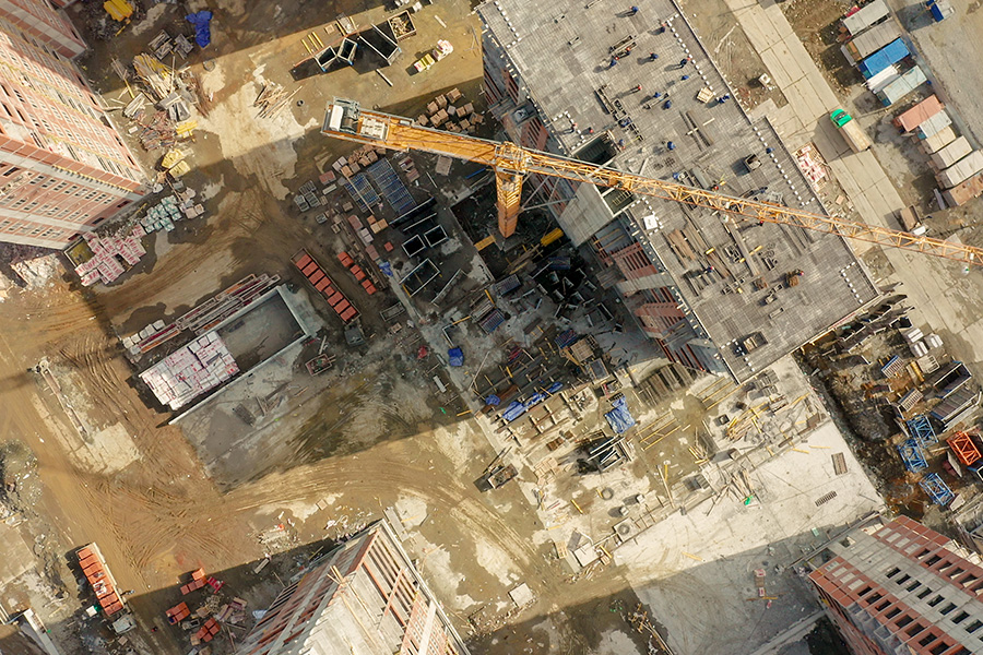 Construction manager planning temporary staffing requirements